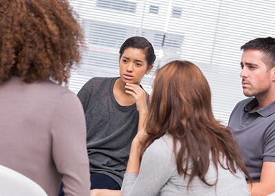 Restore Troubled Teens: Discouraged teens struggling with substance abuse issues at therapeutic program